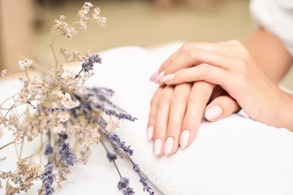 April, professional nail technician at work providing mobile nail services